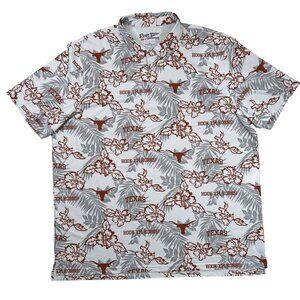 Reyn Spooner Texas Longhorn Performance Polo 2XL Golf Outdoors Work School